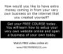 Free Video Course - Online Training - Set Your Own Website