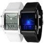 Led Chronograph Unisex Digital Quartz Sport Wrist Watch 