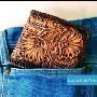 Buy Hand Tooled Leather Bifold Wallet online