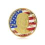 Custom Brass Trump Metal Challenge Coin Multicolor Plating