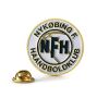 Handball Club NFH White Enamel Gold Name Tag