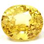 Natural oval loose yellow sapphire 