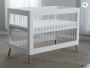New design convertible acrylic baby crib more healthy baby c