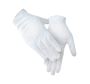White marching gloves