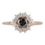 Black Diamond Engagement Ring For Sale