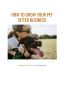 HOW TO GROW YOUR PET SITTER BUSINESS
