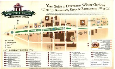 Map of Downtown Winter Garden