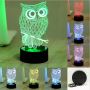 7 Color LED 3D Owl Lamp/Nightlight $43.00