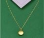 Real Gold Plated Initial Necklace Locket S For Women By Acce