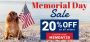 Memorial Day Savings - Save 20% off on all Pet Supplies