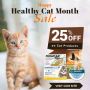 Cat Month Sale - Flat 25% Off on Cat Products