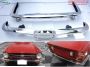Triumph TR6 bumpers with number license plate shield (1974-1