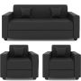 Buy Black 5 Seater Sofa Set (3+1+1) get up to 50%OFF
