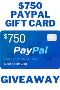 Claim your $750 PayPal Gift Card Now!