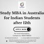 Study MBA in Australia for Indian Students after 12th