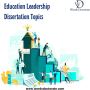 Dissertation Topics in Education Leadership