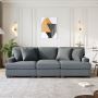 Cozy Comfort: Azilure's Inviting 3-Piece Sofa Set with Remov