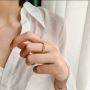 Buy fashion pearl Bowknot shiny Rings contracted