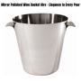 Mirror Polished Wine Bucket Hire - Elegance in Every Pour