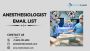 Obtain Anesthesiologist Email Lists in the USA, and UK