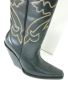 Square toe cowboy boots flat tops and 4 inch slanted heels w
