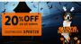 Halloween Day 20% off on Pets Supplies, free shipping
