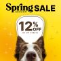 Spring Season Sale: Flat 12% Off on all Pet Supplies