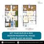 Duplex 4-BHK Modern Residential House Plan