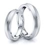 Bestseller Classic Matching 4mm His and Hers Wedding Ring Se