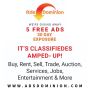 We are giving away 5 Free Ads 30 Days Exposure