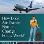 How Does Air France Name Change Policy Work?