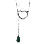 Buy charming 14k Lab-Grown Emerald gemstone Necklace for wom