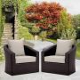 Buy a Neoxy Outdoor Wicker Sofa Set In Brown Upto 65% off 