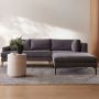 Buy a Toledo Doxy Grey Sectional Sofa Upto 50% off 