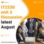 IT2230 Unit 3 Discussion Latest 2018 August