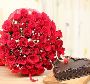 Buy Valentine Day Flowers To Agra With Same Day Delivery - O