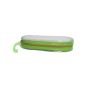 Kyoto Pencil Pouch Soft -Clear/FLO - Oval Shape (Green)