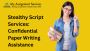Stealthy Script Services: Confidential Paper Writing Assista