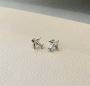 Silver Aircraft Earrings