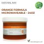Organic Orange Essential Hard Wax Microwaveable Jar | Natura