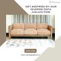 Buy fabric 3 seater sofa: symphony of velvet and oak