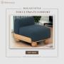 Buy wooden sofa modern design blending comfort and elegance 