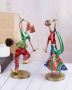 Colorful Handicraft Metal Dandiya Couple For Home Decor 