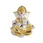 Gold and Silver Plated Ganesha for Car Dashboard