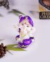 Small Purple Colour Ganesha Idol For Home and Office Decor
