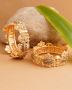 Gold Temple Motif Indian Wedding Jewelry Bracelets Bangle 