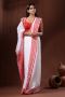 Buy Elegant Red and White Khadi Cotton Saree | Poridheo