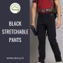 Black Stretchable Pants | Reccy