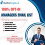 Get Top Rated Managers Email List for Marketing
