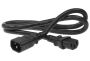 3ft 18 AWG C14 to C13 Computer Power Extension Cord - Black 